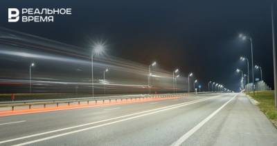 Вдоль трассы М-7 под Казанью установили более 30 км линий электроосвещения