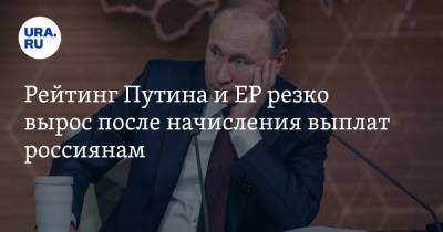 Рейтинг Путина и ЕР резко вырос после начисления выплат россиянам