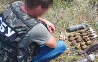 СБУ обнаружила схрон боевиков с элементами самодельного взрывного устройства для терактов