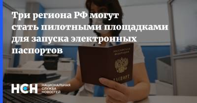 Три региона РФ могут стать пилотными площадками для запуска электронных паспортов