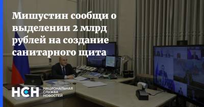 Мишустин сообщи о выделении 2 млрд рублей на создание санитарного щита