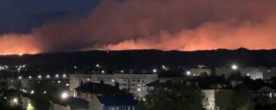 В Оренбургской области природный пожар на окраине Медногорска