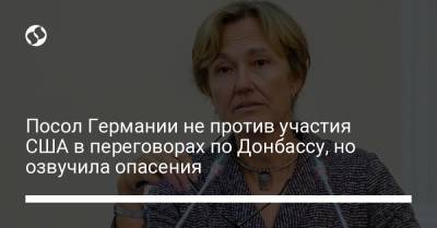 Посол Германии не против участия США в переговорах по Донбассу, но озвучила опасения