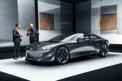 Audi grandsphere — концепт электрического 5,35-метрового седана премиум-класса с мощностью 530 кВт, запасом хода 750 км и беспилотными способностями