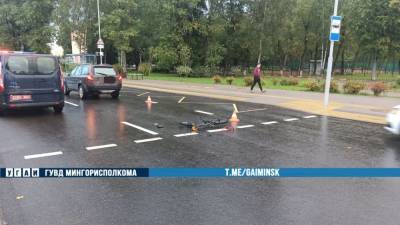 Водитель «Вольво» сбил 12-летнего велосипедиста в Минске
