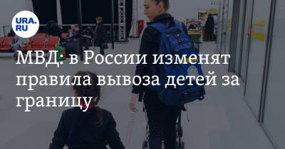 МВД: в России изменят правила вывоза детей за границу