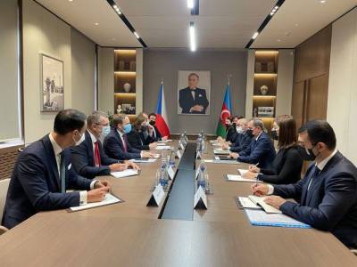Началась встреча глав МИД Азербайджана и Чехии в расширенном составе