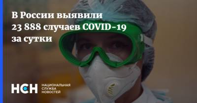 В России выявили 23 888 случаев COVID-19 за сутки