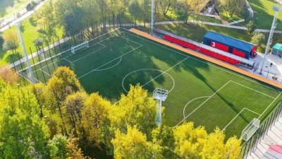 Футбольное поле с подогревом в пойме реки Чермянки будет работать круглый год