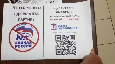 В Астрахани на пенсионера завели дело об экстремистской символике из-за пикета с плакатом об «Умном голосовании»