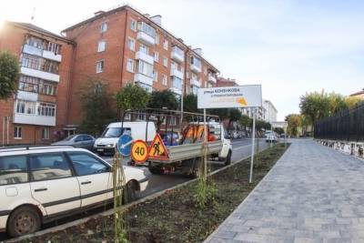 Осеннее озеленение началось в Смоленске с улицы Коненкова
