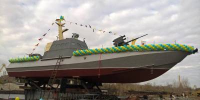 На Украине спустили на воду катер МБАК «Гюрза-М» для ВМСУ