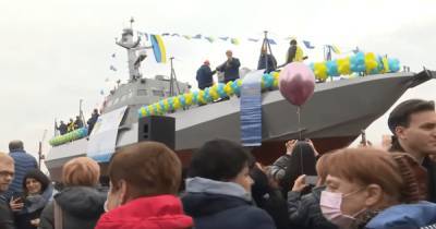 "Кузня на Рыбальском" спустила на воду восьмой артиллерийский катер (видео)