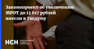 Законопроект об увеличении МРОТ до 13 617 рублей внесли в Госдуму