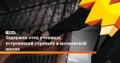 Задержан отец ученицы, устроивший стрельбу в московской школе