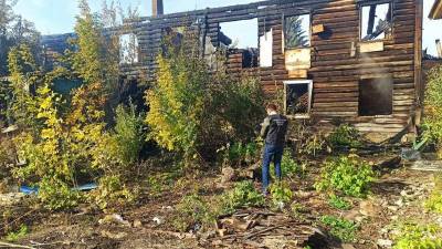 В Уфе два человека заживо сгорели в жилом доме