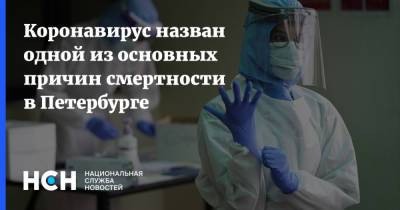 Коронавирус назван одной из основных причин смертности в Петербурге