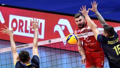 Украина уступила Сербии во втором матче чемпионата Европы по волейболу