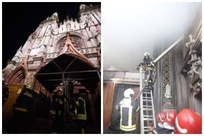 Пожар в костеле Святого Николая: как выглядит здание после ЧП, фото и видео последствий