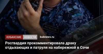 Росгвардия прокомментировала драку отдыхающих и патруля на набережной в Сочи