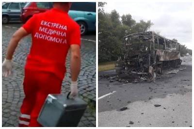 Автобус врезался в фуру и сгорел дотла, что известно о жертвах: кадры с места трагедии
