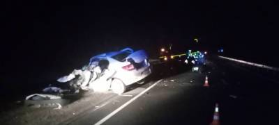 На трассе в Карелии погиб водитель легковушки, попав под «Камаз»