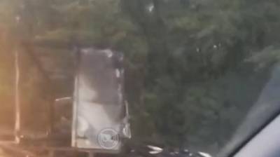 В Мокшанском районе «Газель» сгорела после столкновения с ВАЗом