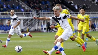 Казахстан уступил Финляндии в матче отбора ЧМ-2022