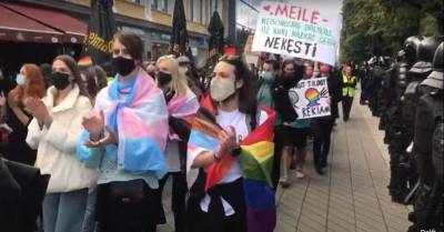 В Литве полиция задержала противников марша ЛГБТ - obzor.lt - Литва