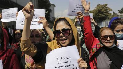 Талибы разогнали женскую демонстрацию