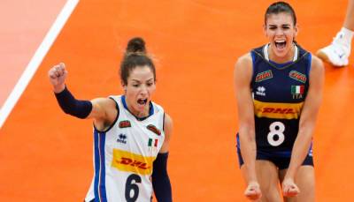 Италия победила Сербию в финале женского чемпионата Европы по волейболу