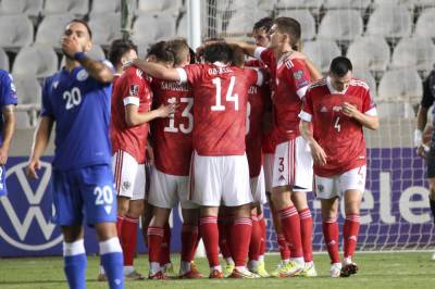 Сборная России обыграла Кипр и вышла на первое место в группе отбора ЧМ-2022