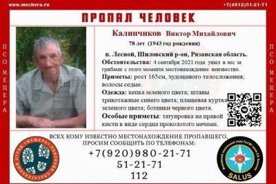 В поселке Лесной Рязанской области пропал 78-летний грибник