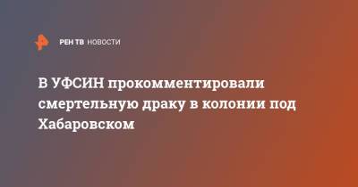 В УФСИН прокомментировали смертельную драку в колонии под Хабаровском - ren.tv - Хабаровский край - Хабаровск - Амурск