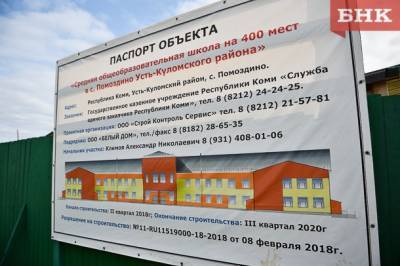 В Минстрое Коми рассказали, что тормозит возведение школы в Помоздино