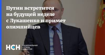 Путин встретится на будущей неделе с Лукашенко и примет олимпийцев