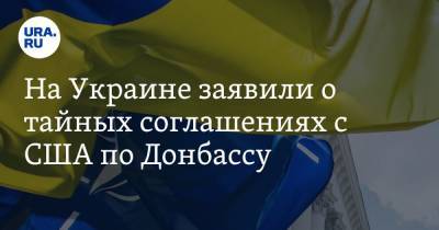 На Украине заявили о тайных соглашениях с США по Донбассу