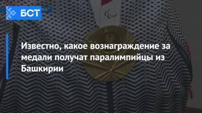 Известно, какое вознаграждение за медали получат паралимпийцы из Башкирии