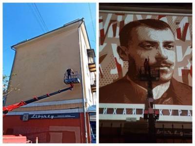 В Новокузнецке на фасаде дома появится ещё один граффити-портрет известного человека