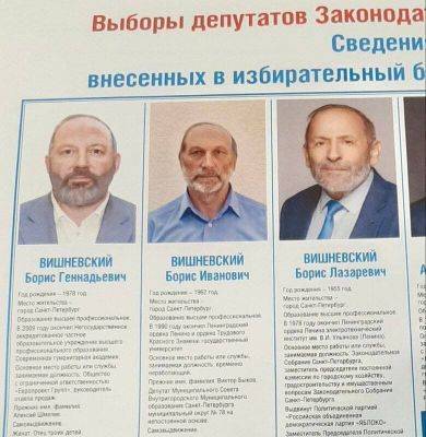 Три Вишневских на участке»: выборы в Санкт-Петербурге