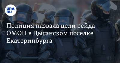 Полиция назвала цели рейда ОМОН в Цыганском поселке Екатеринбурга