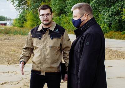 Губернатор проинспектировал ход работ в индустриальном парке «Рязанский»