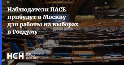 Наблюдатели ПАСЕ прибудут в Москву для работы на выборах в Госдуму
