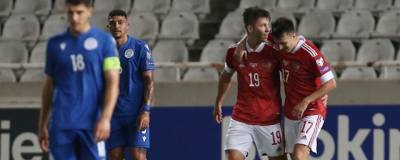 Полузащитник Александр Головин не сыграет в матче отбора к ЧМ-2022 против Мальты из-за травмы