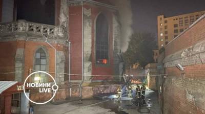 Ткаченко назвал стоимость реставрации костела Святого Николая после пожара