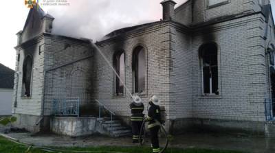 В Киевской области сгорела церковь