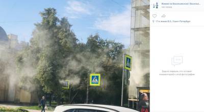 Жители Петербурга пожаловались на пыль на Большом проспекте В.О.