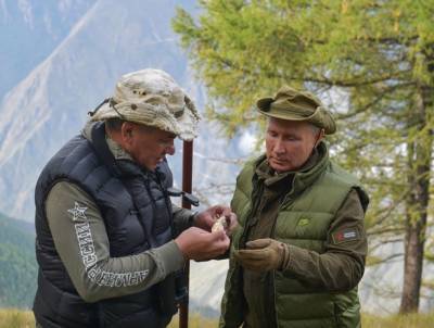 Тайга и горы – Путин отдыхает с Шойгу