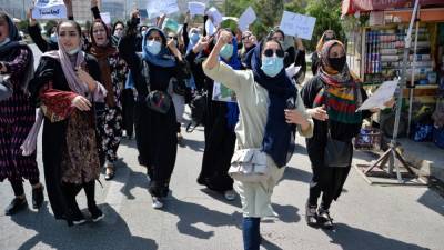 Талибы для разгона протестующих открыли предупредительный огонь