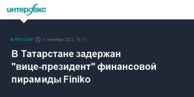 В Татарстане задержан "вице-президент" финансовой пирамиды Finiko
